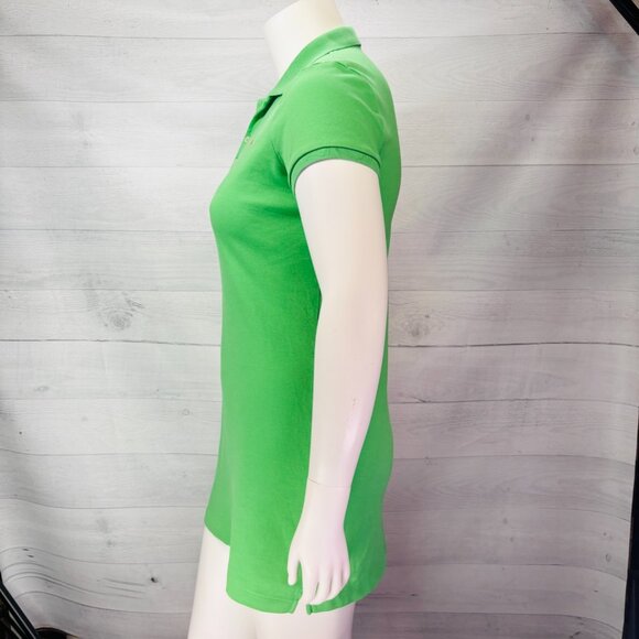 Ralph Lauren Green Polo Shirt Dress Women’s Large Preppy Casual Summer Cotton - Picture 10 of 13